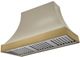 AGA Cascade 48" Fawn Wall Mounted Range Hood with Antique Brass Trim-0
