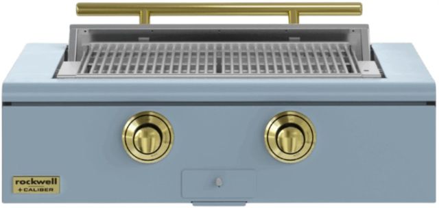 Caliber™ Rockwell 2-Burner Bluestone Built-In Liquid Propane Grill with Brass Hardware-0