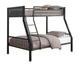 Coaster® Meyers Black/Gunmetal Twin/Full Metal Bunk Bed-0
