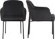 TOV Furniture Sydney 2-Piece Black Velvet Armchair-0