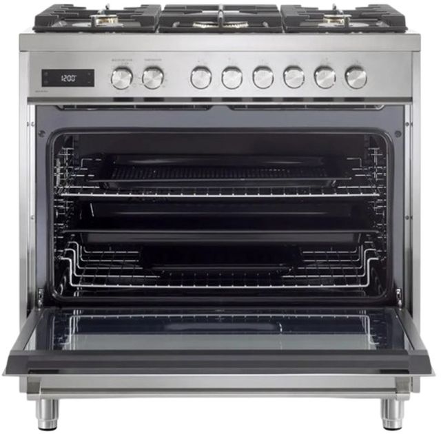 Verona® Ultima 36" Stainless Steel Pro Style Dual Fuel Range-3