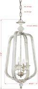 Forty West Xander White Pendant-1
