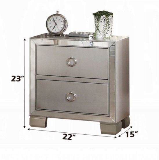 ACME Furniture Voeville II Platinum Nightstand-4