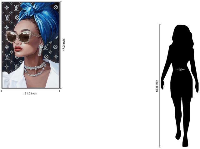Classy Living Dramatic Glamour Muse Wall Art-2