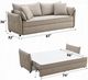ACME Furniture Irina Beige Sleeper Sofa-2