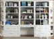 Parker House® Catalina 9-Piece Cottage White Workspace Library Wall -0