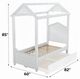 ACME Furniture Rapunzel White Twin Canopy Bed-2