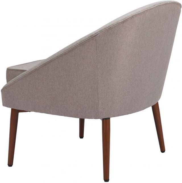 Zuo® Modern Carter Gray/Walnut Accent Chair-2