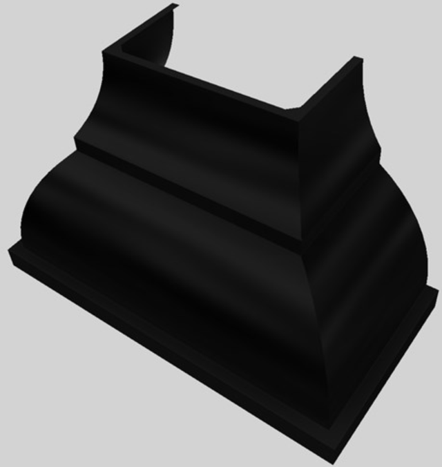 Vent-A-Hood® Designer Series 48" Black Wall Mounted Range Hood-1