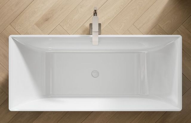 KOHLER® Evok™ White 66" x 30" Freestanding Bath-3