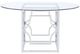 Coaster® Starlight Clear/Chrome Round Dining Table-1