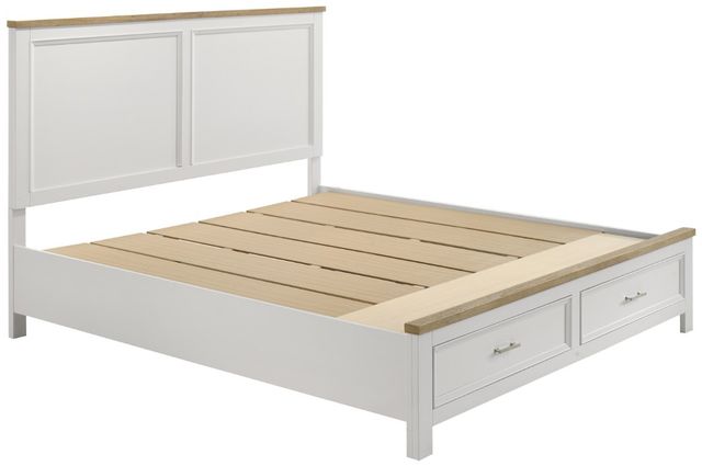 Crown Mark Aston White King Storage Platform Bed-3