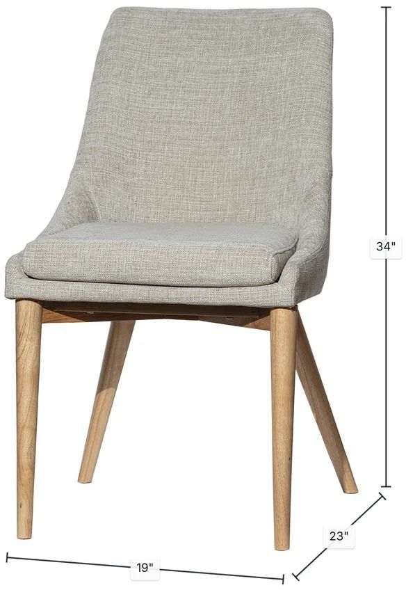 LH Home Fritz Natural/Taupe Dining Side Chair-2