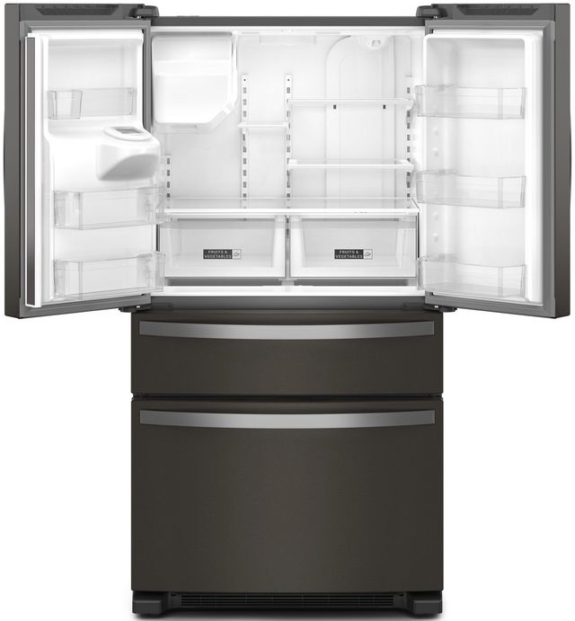 Whirlpool® 36" 24.5 Cu. Ft. Fingerprint Resistant Black Stainless Steel French Door Refrigerator-1