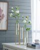 A & B Home White Rose Spray-4