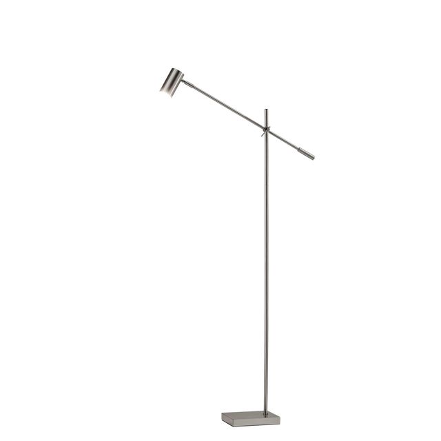 Adesso® Collette Brushed Steel LED Floor Lamp-0