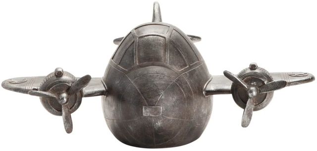 Crestview Collection Airplane Gray Statue-2