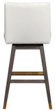 Armen Living Basila Gray Oak Swivel Bar Stool-4
