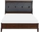 Mazin Furniture Cotterill Dark Cherry/Black Queen Bed-0