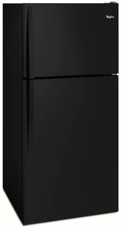 Whirlpool® 30 in. 18.3 Cu. Ft. Black Top Freezer Refrigerator-1