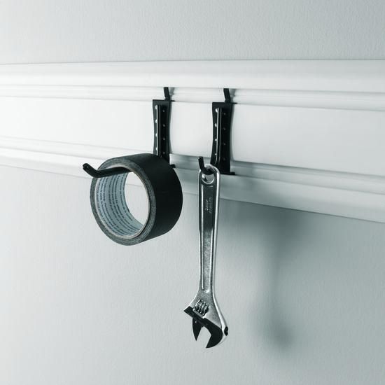 Gladiator® Set of 8 Granite J & L Wall Hooks-4