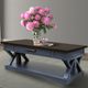Parker House® Americana Modern 3-Piece Sable Cocktail Table Set with Denim Base-2