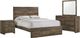Elements International Bailey 4-Piece Warm Walnut Youth King Panel Bedroom Set-0