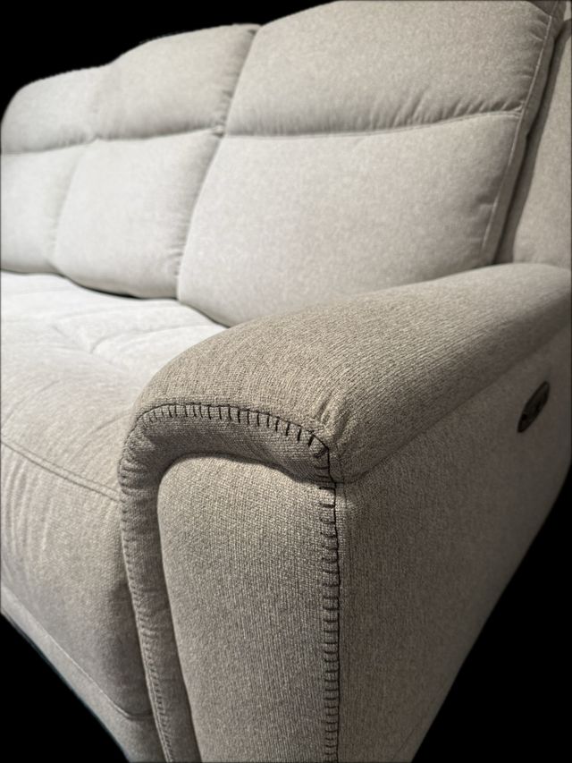 Power Reclining Grey Sofa-4