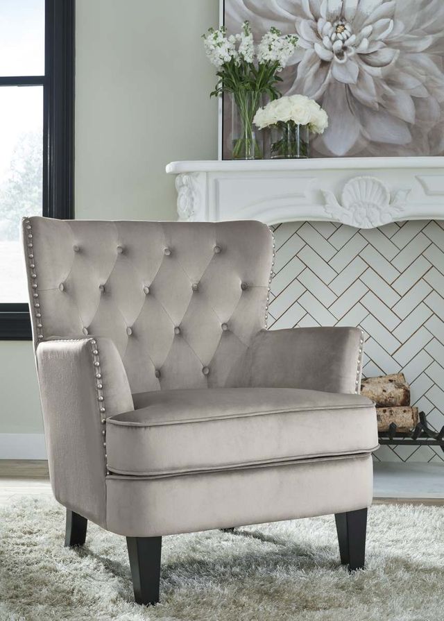 Signature Design by Ashley® Romansque Beige 37.25" Accent Chair-4