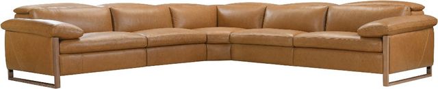 Hooker® Furniture Ready-Made Upholstery Jericho 5-Piece Dallas Toffee Power Reclining Sectional-0