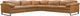 Hooker® Furniture Ready-Made Upholstery Jericho 5-Piece Dallas Toffee Power Reclining Sectional-0
