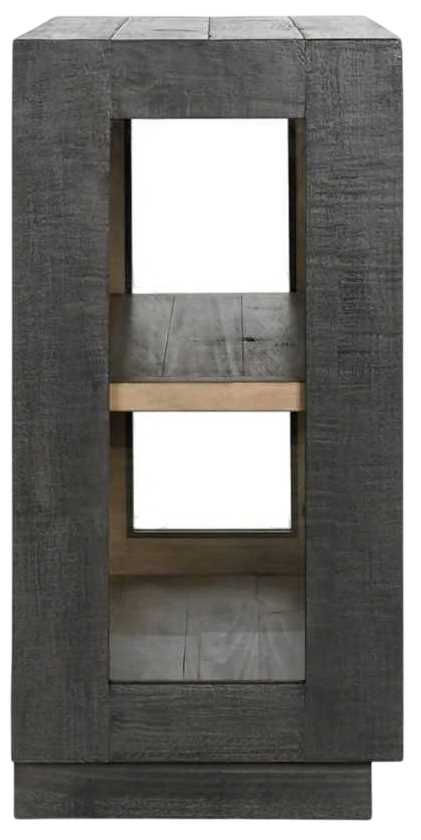 Classic Home Larson Carbon Black 2-Door Cabinet-3
