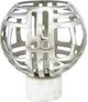 Crestview Collection Finn Tea 2-Piece Silver/White Light Holder-1