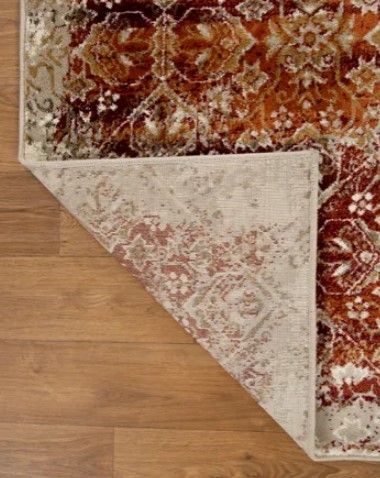 KAS Rugs Heritage Ivory/Rust Anna 5'x8' Area Rug-3