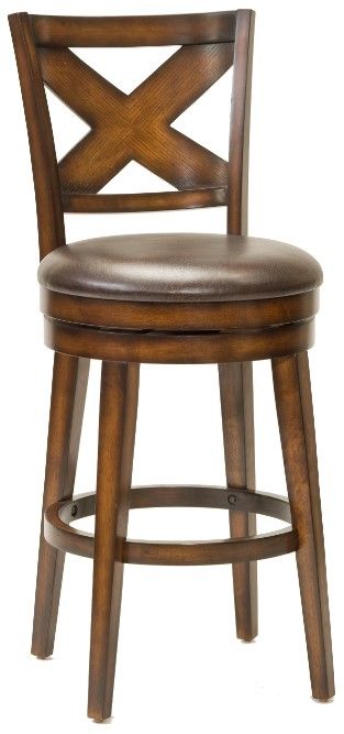 HH2 Home Sunhill Rustic Oak Swivel Bar Stool-0