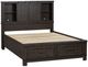 Liberty Furniture Thornwood Hills Rock Beaten Brown King Bookcase Bed-0