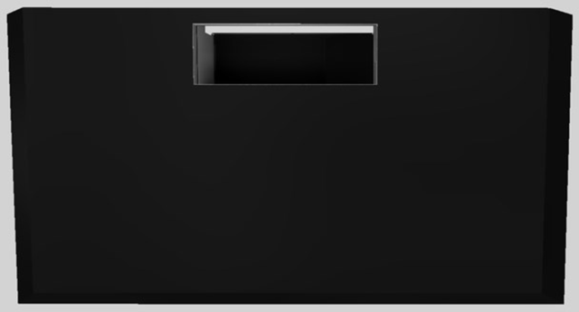 Vent-A-Hood® K Series 36" Black Wall Mounted Liner Insert-1