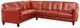 Furniture of America® Peever 3-Piece Mahogany Red L-Shape Sectional-0