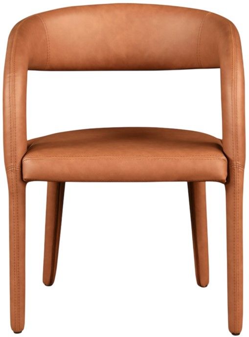 Meridian Furniture Sylvester Cognac Upholstered Dining Chair-3