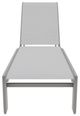 Telescope Casual Kendall Abalone/Warm Gray Aluminum/Fabric Outdoor Sling Stacking Armless Lay-Flat Chaise-1