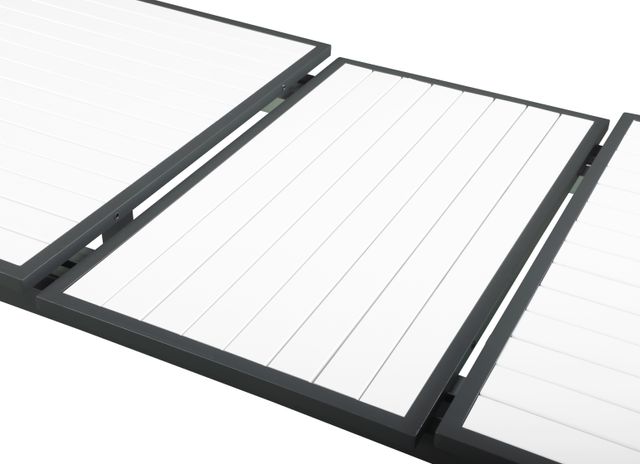 Meridian Furniture Nizuc White Polywood Outdoor Patio Extendable Dining Table-5
