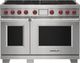 Wolf® 48" Stainless Steel Pro Style Dual Fuel Range and Infrared Charbroiler-0