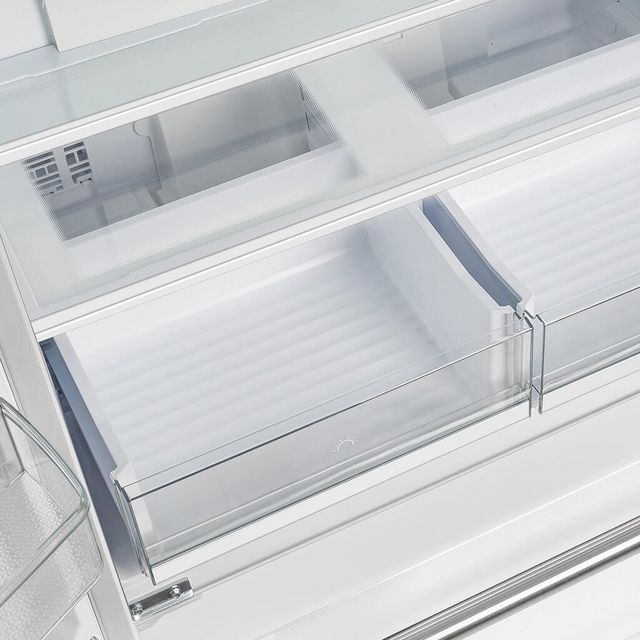 FORNO® Espresso Moena 36" 19.2 Cu. Ft. White Counter Depth French Door Refrigerator-3