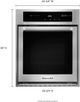 KitchenAid® 24" Stainless Steel Electric Built In Single Oven-2