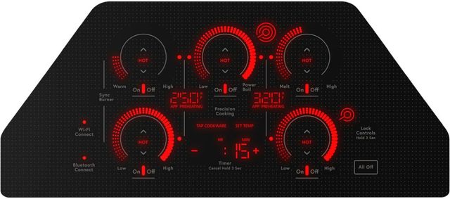 Café™ 36" Black Electric Cooktop-3