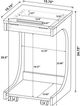 Coaster® Ralston Mango Lift-Top Sofa Side Table-2