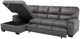 Mazin Furniture Michigan 2-Piece Dark Gray Left-Arm Facing Pullout Sleeper Sectional and Chaise-1