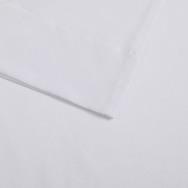 Olliix by Intelligent Design White Full Ruffled Sheet Set-3