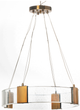 A & B Home Bronze/Clear Small Chandelier-3