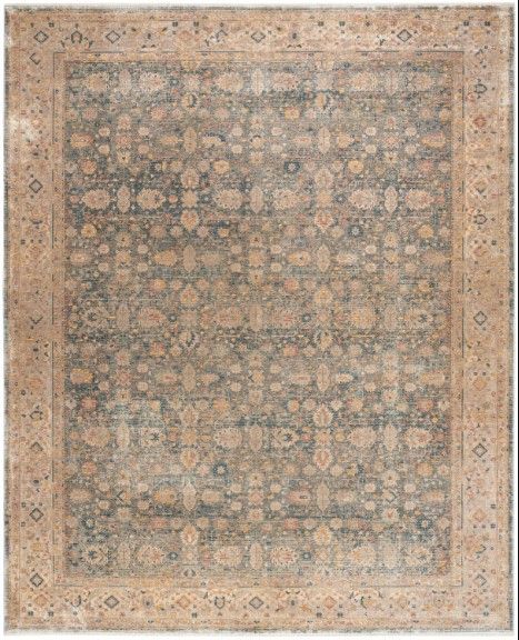Nourison Home™ Luxurious Ivory Blue 5'x7' Area Rug-0